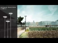 変色 太陽光ガーデンライト RGB LED 太陽光発電のガーデンライト 800w 庭庭園用