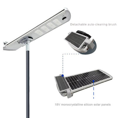 8m LED スマートソーラーストリートガーデンライト アウトドア Ip65 自浄自動清掃